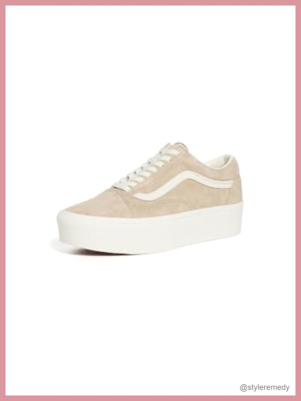 Vans Old Skool Stackform Sneakers Suede Platform Lace-Up Casual Shoes